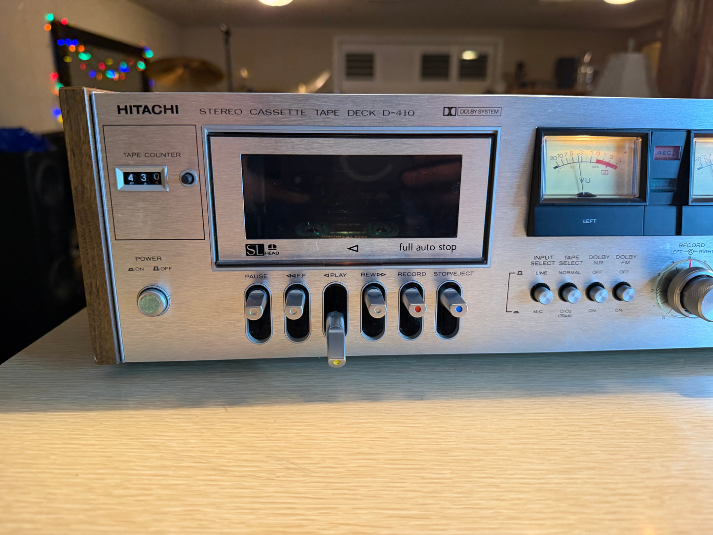 Hitachi Stereo Deck D-410 VU Metres Wooden Casing Fresh Full Servicing X Rare🎶