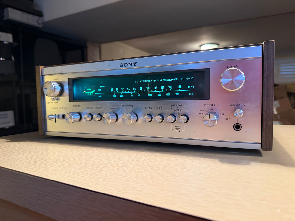 SONY STR-7035 Vintage FM/AM Stereo Receiver Fresh Professional Service Receipt✅