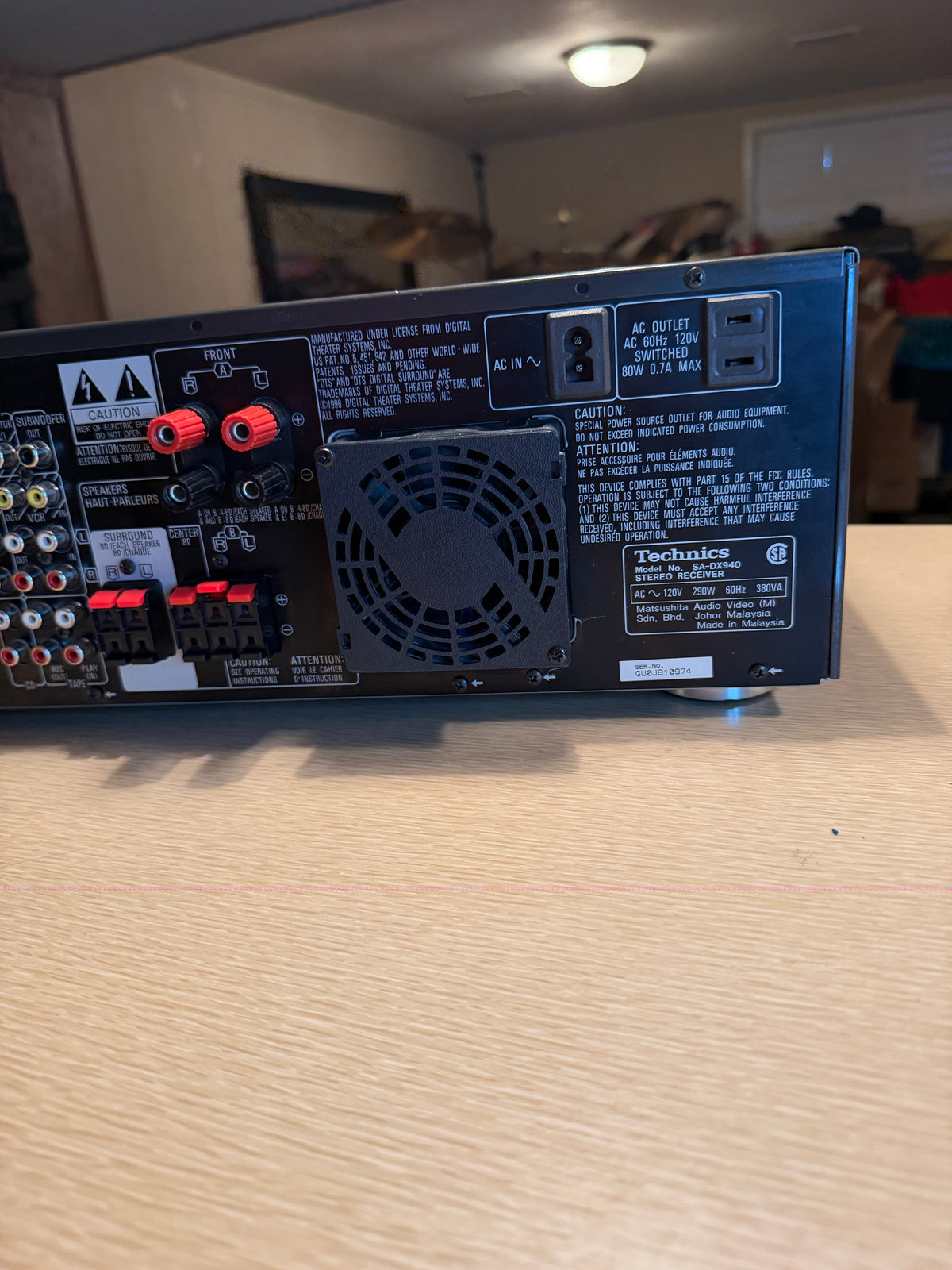 Technics SA-DX940 AV Control Stereo Receiver Vintage 1990's 100WPC Fresh Service