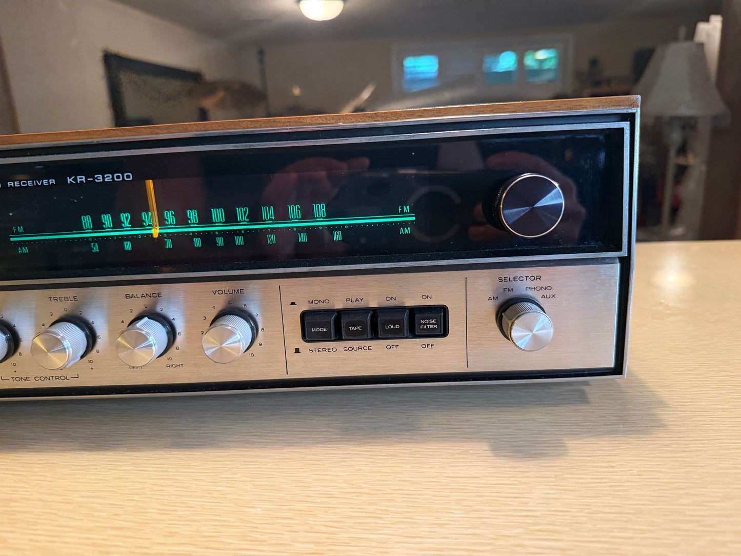 Kenwood KR-3200 Vintage Am Fm Stereo Receiver Amplifier Excellent Fresh Service
