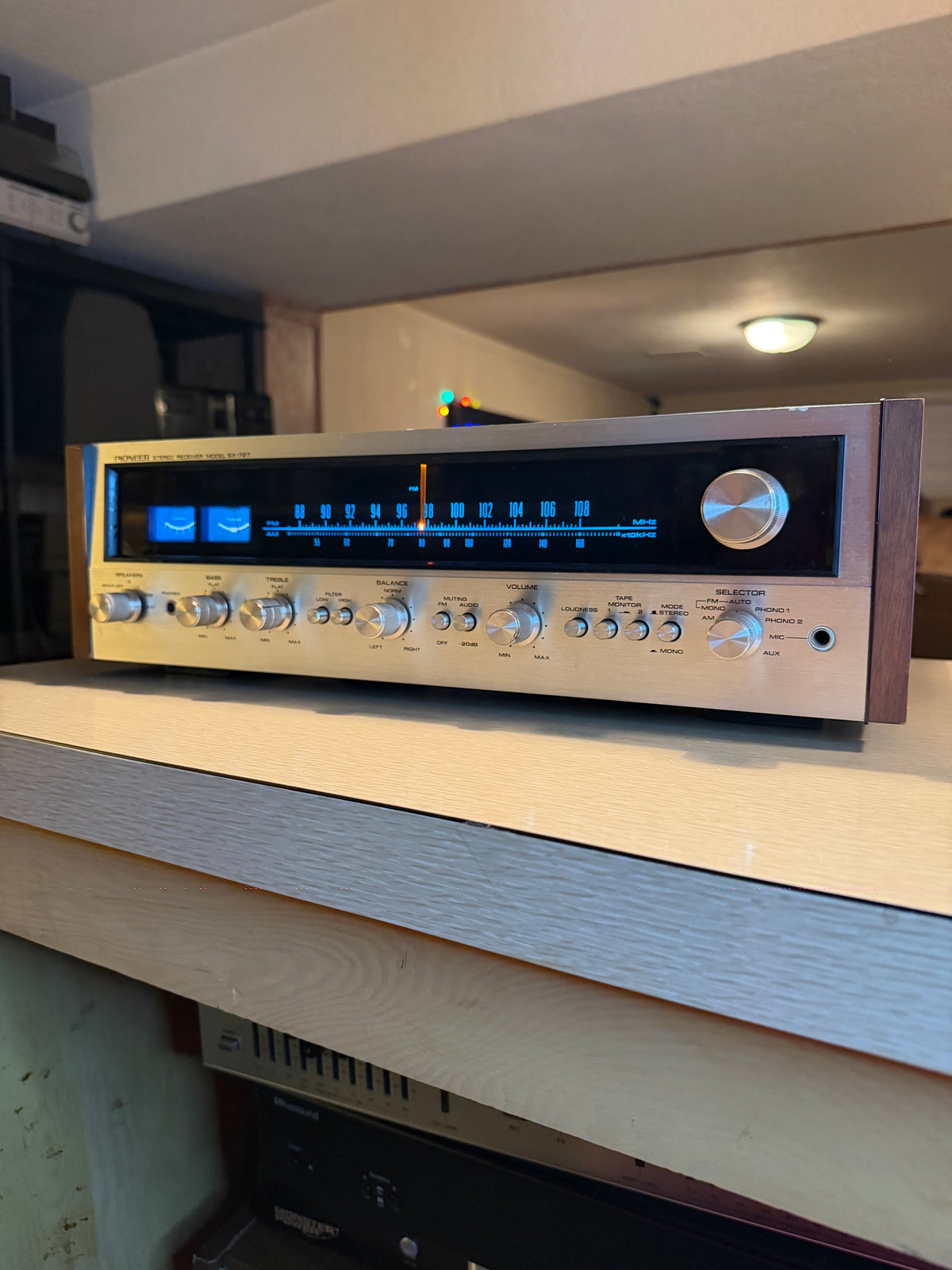 Near Mint Serviced Pioneer SX-727 Vintage Stereo Receiver With OEM Box Beauty🎶