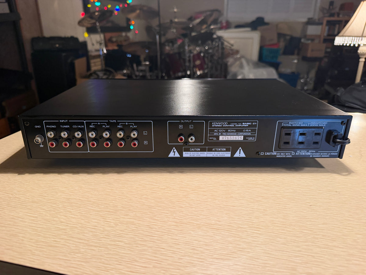 Kenwood Basic C-1 Pre Amplifier Excellent Condition, Fresh Service Near Mint WoW