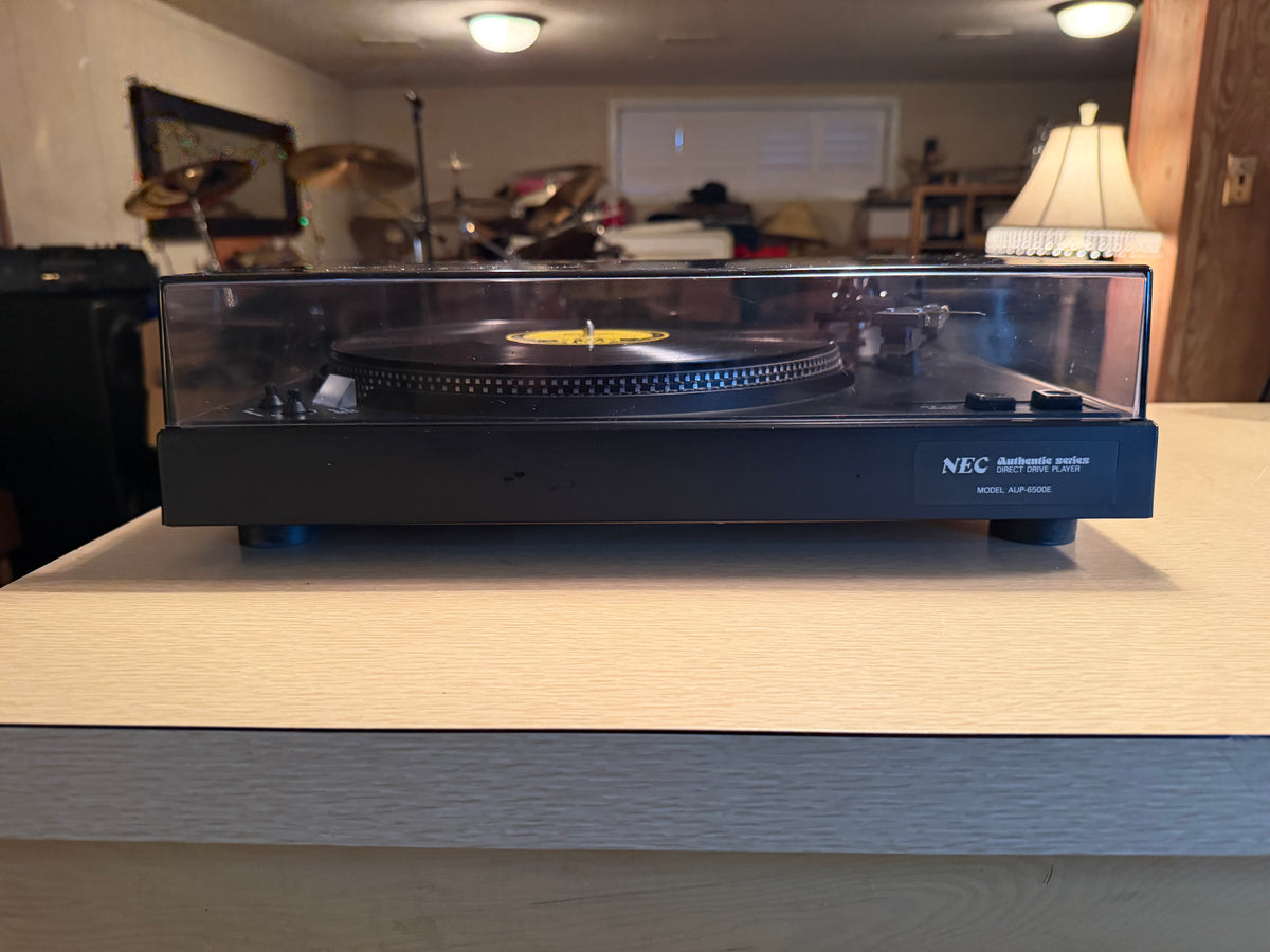 NEC Authentic Series AUP-6500E Direct Drive Turntable Fresh Service Works Great!
