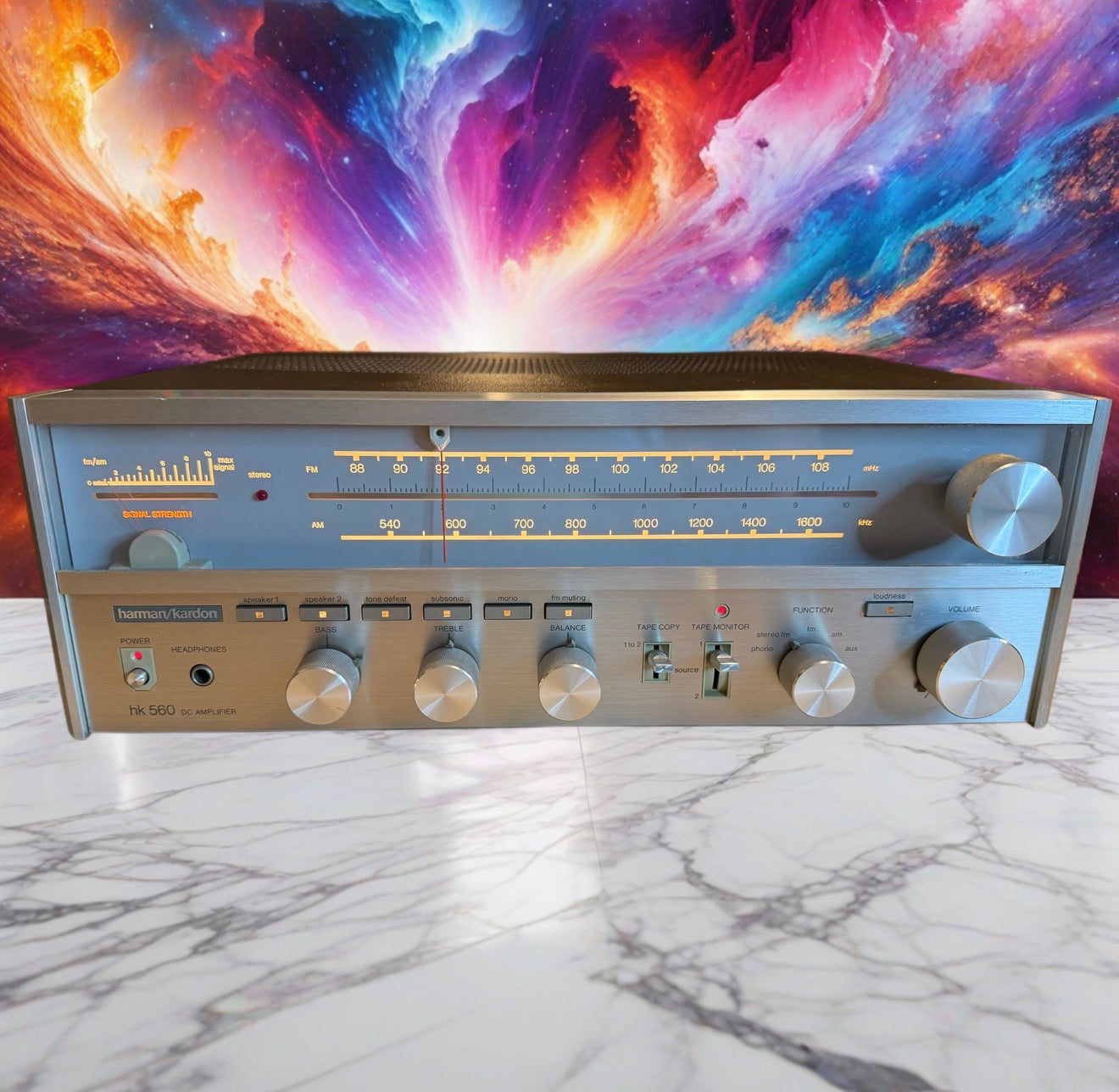 Harman Kardon HK 560 DC Amplifier Receiver 40WPC GORGEOUS SERVICED CLEAN RARE🔥