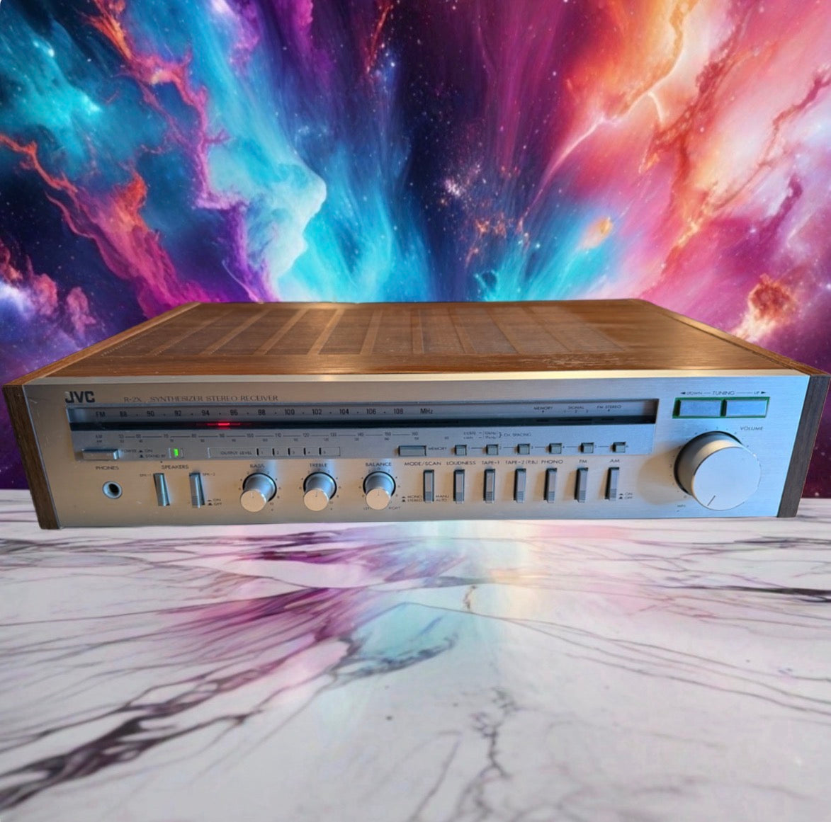 JVC R-2X AM/FM Synthesizer Stereo Receiver Phono Input Vintage Japan Tested