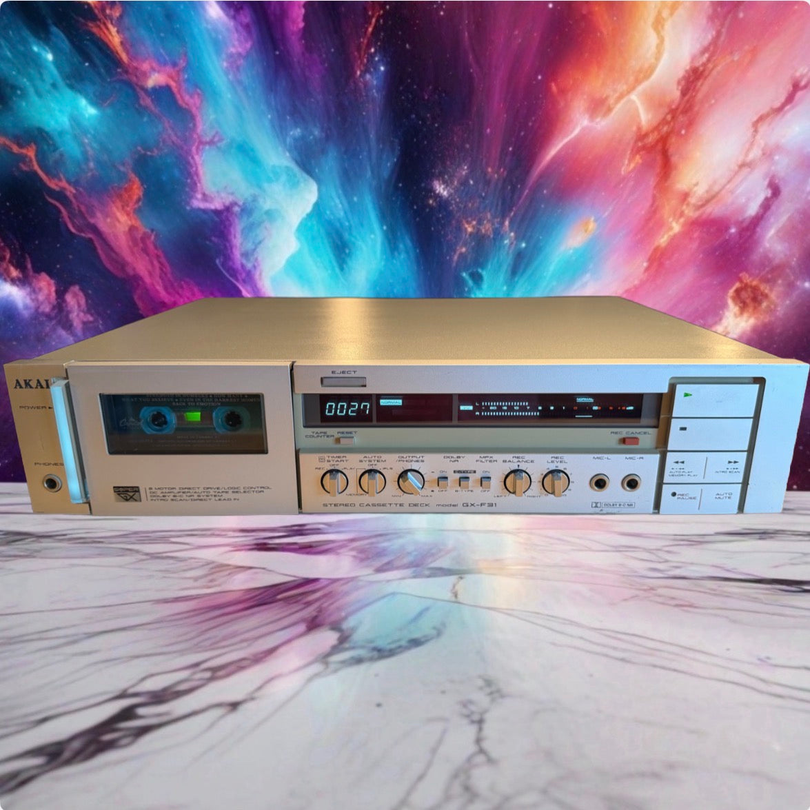 AKAI GX-F31  Deck  Direct Drive, Glass Ferrite Heads Full Fresh Service V Rare🎶