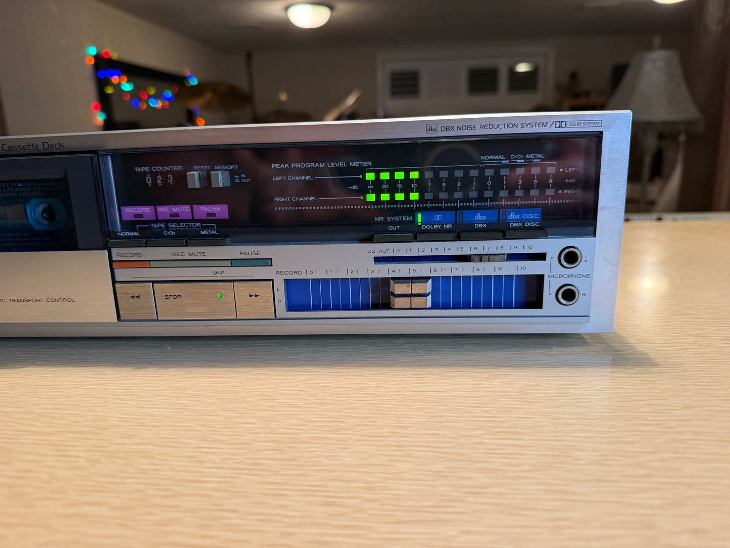 Vintage Teac V-400X Stereo Cassette Deck Silver Japan Full Fresh Service Beauty!