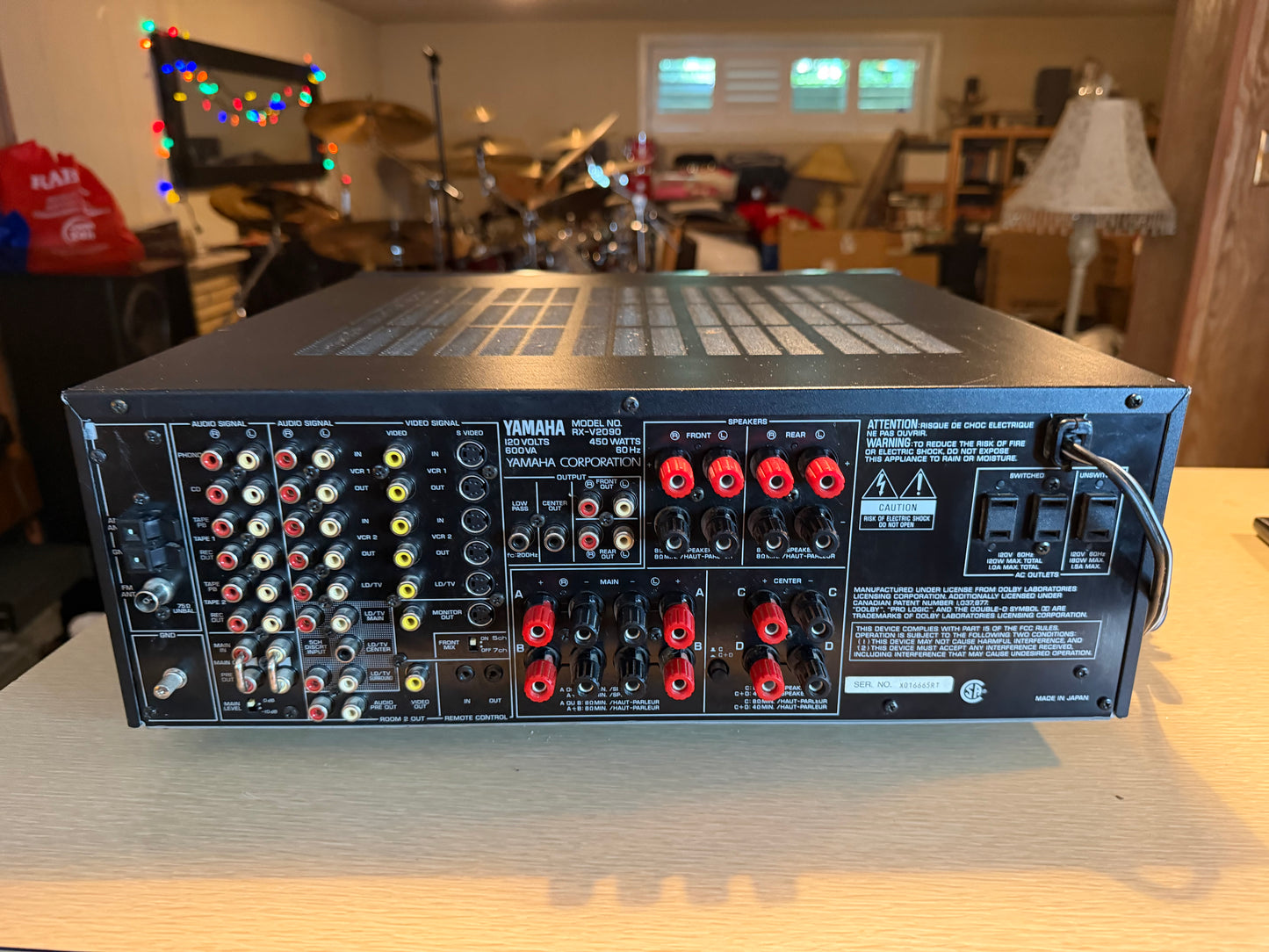 Yamaha RX-V2090 Natural Sound Stereo Receiver Cinema DSP 100WPC MONSTER Serviced