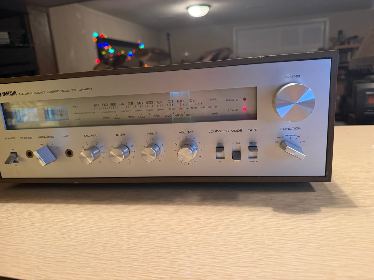 Vintage Yamaha CR-400 Natural Sound Receiver-Pristine Condition Fresh Service🎶