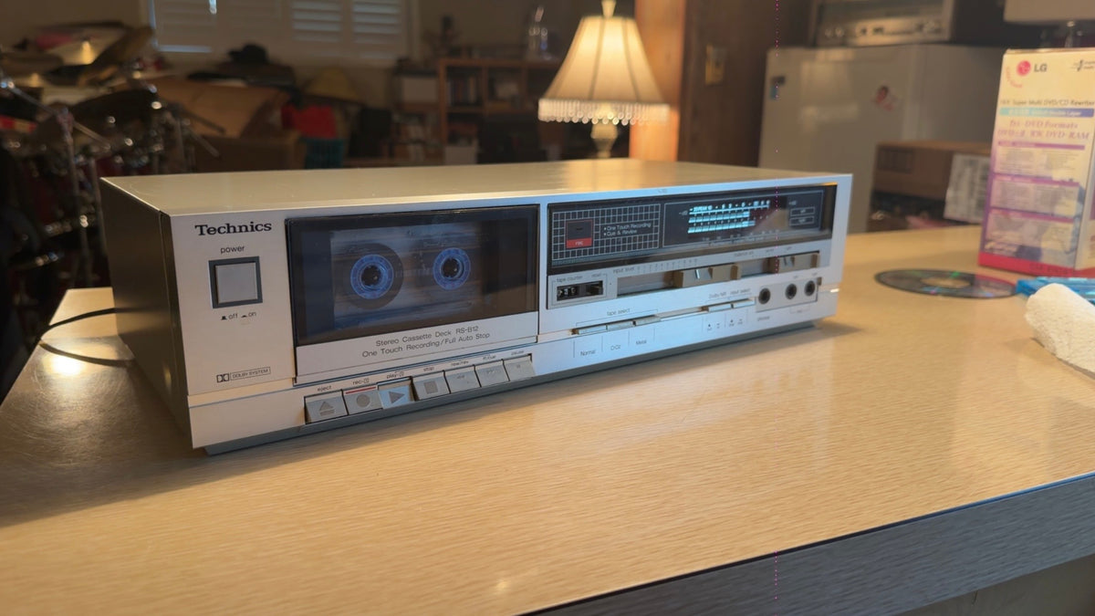 Vintage Cassette Deck Technics RS-B12 Silver Full Fresh Service Crisp Sound🎶🔥