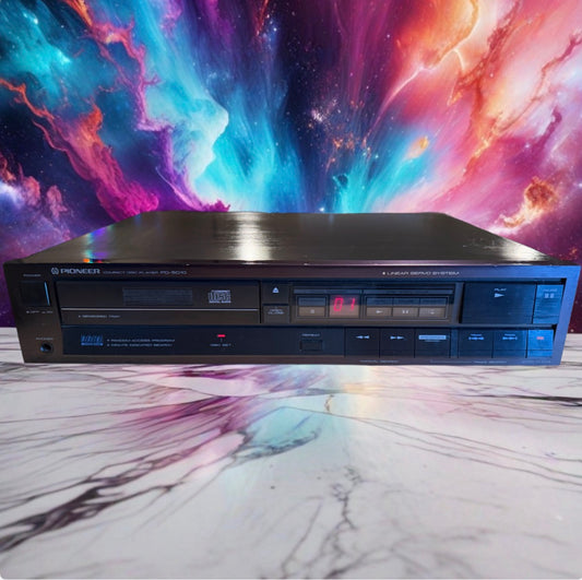 Pioneer CD Player PD-5010 Single Disc Vintage 1985 Belt Replaced Tested Works