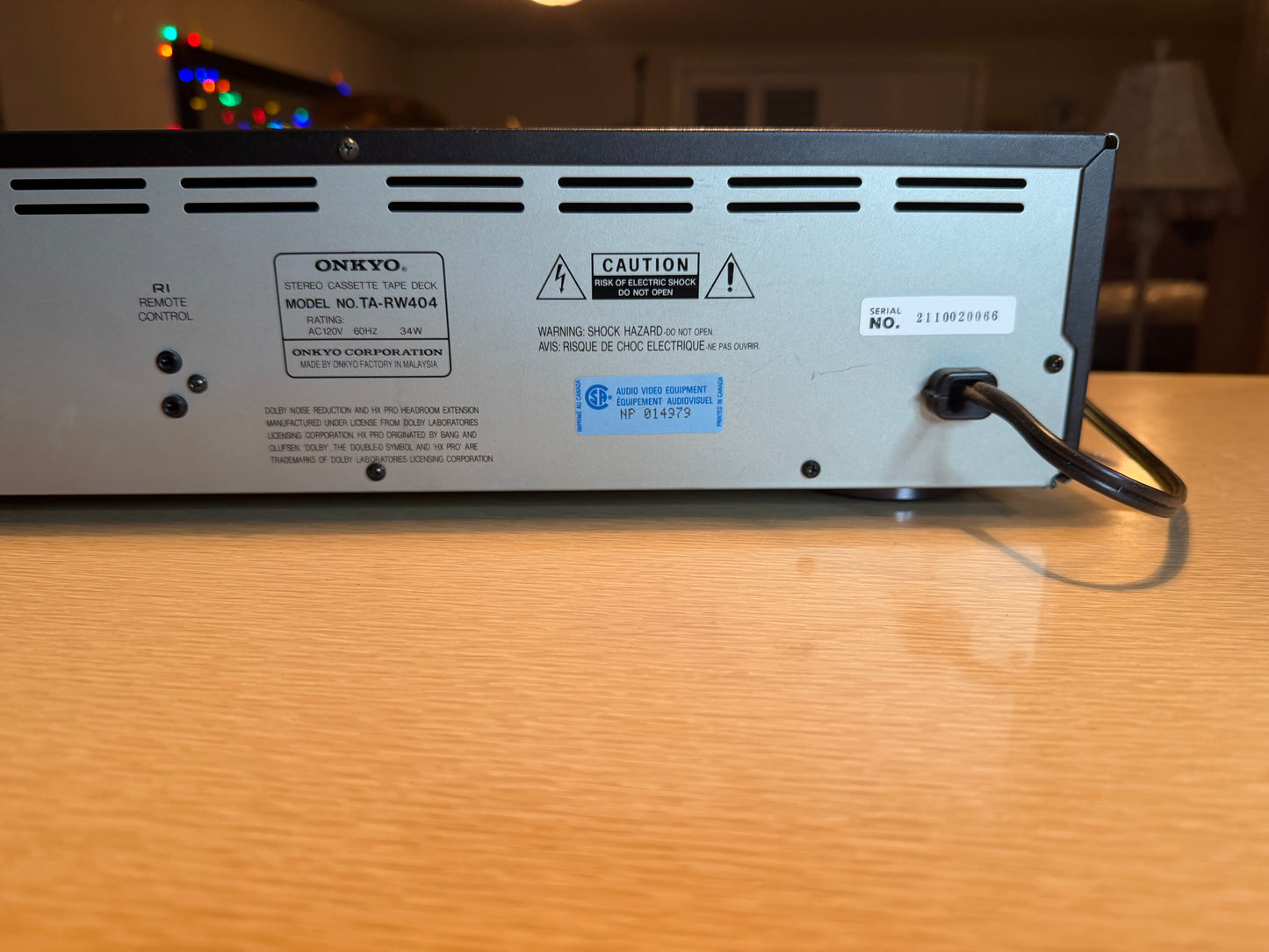 Onkyo TA-RW404 Dual Auto Reverse Dual Cassette Tape Deck Recorder Serviced 🔥🎶