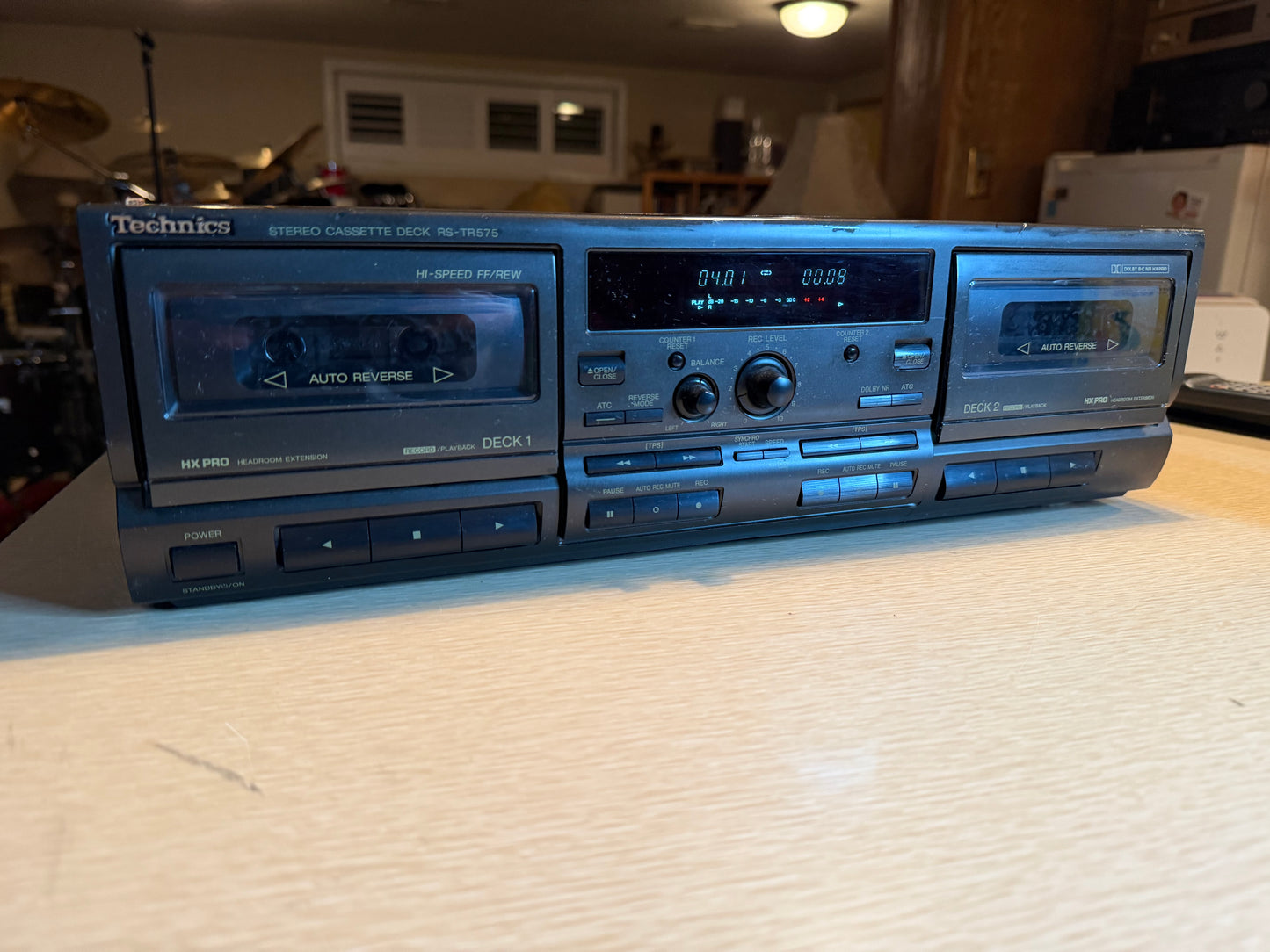 Technics RS-TR575 Dual Stereo Cassette Deck Auto Reverse Dolby FRESHLY SERVICED!