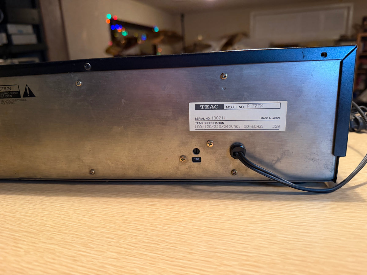 TEAC R-777X Cassette Deck 3 Head SUCK FACE! Auto Reverse, dbx, Dolby BC Serviced