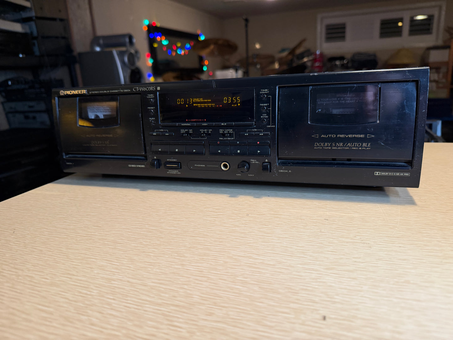 Pioneer Stereo Double Cassette Deck Model CT-W603RS High Model Serviced Rare🔥