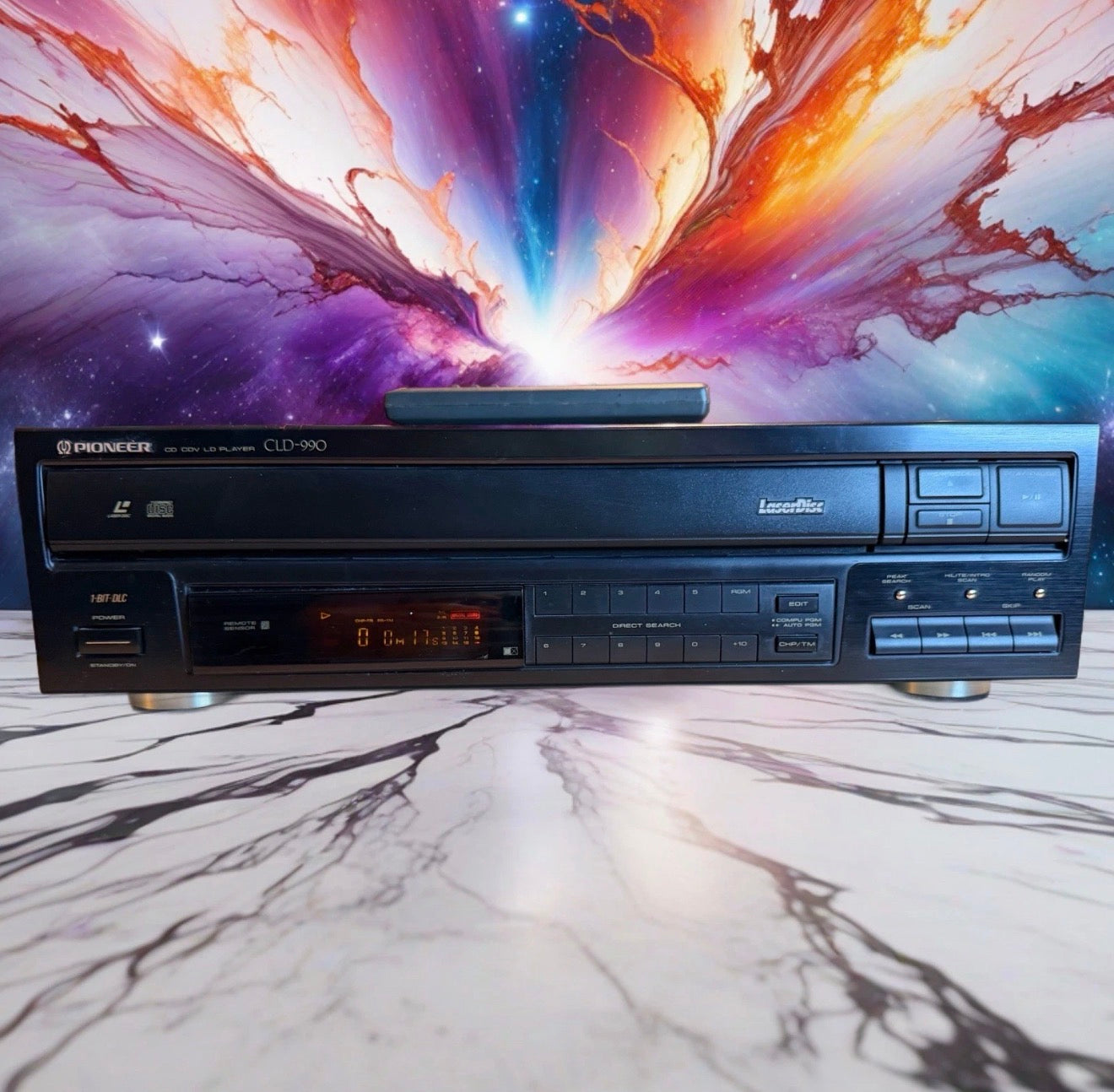 Pioneer CLD-990 Laserdisc Player + Remote All Tested & Works High Fidelity Rare!