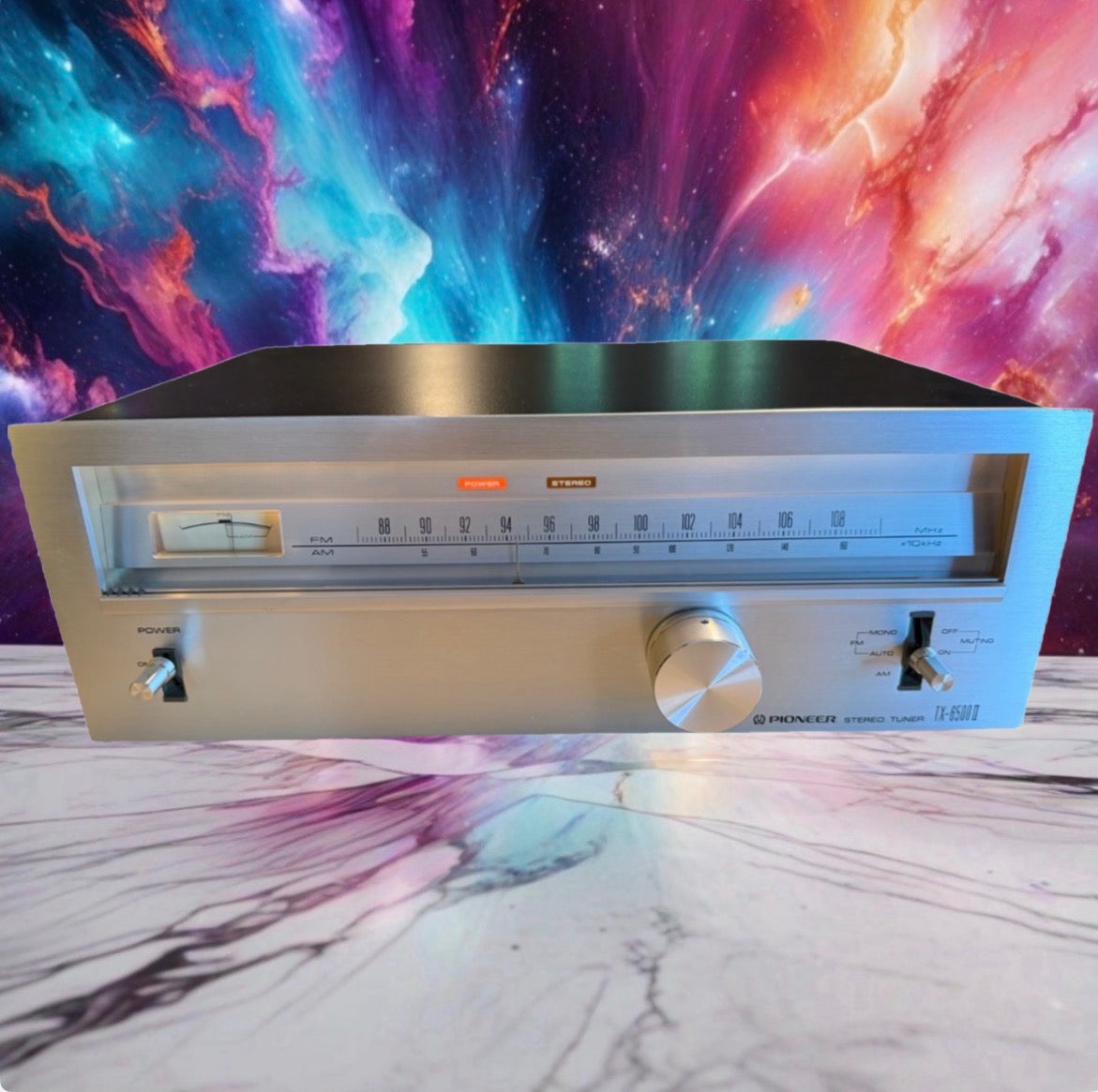 Vintage Pioneer  Stereo Tuner  TX-6500 II - Tested Works NEAR MINT FRESH SERVICE