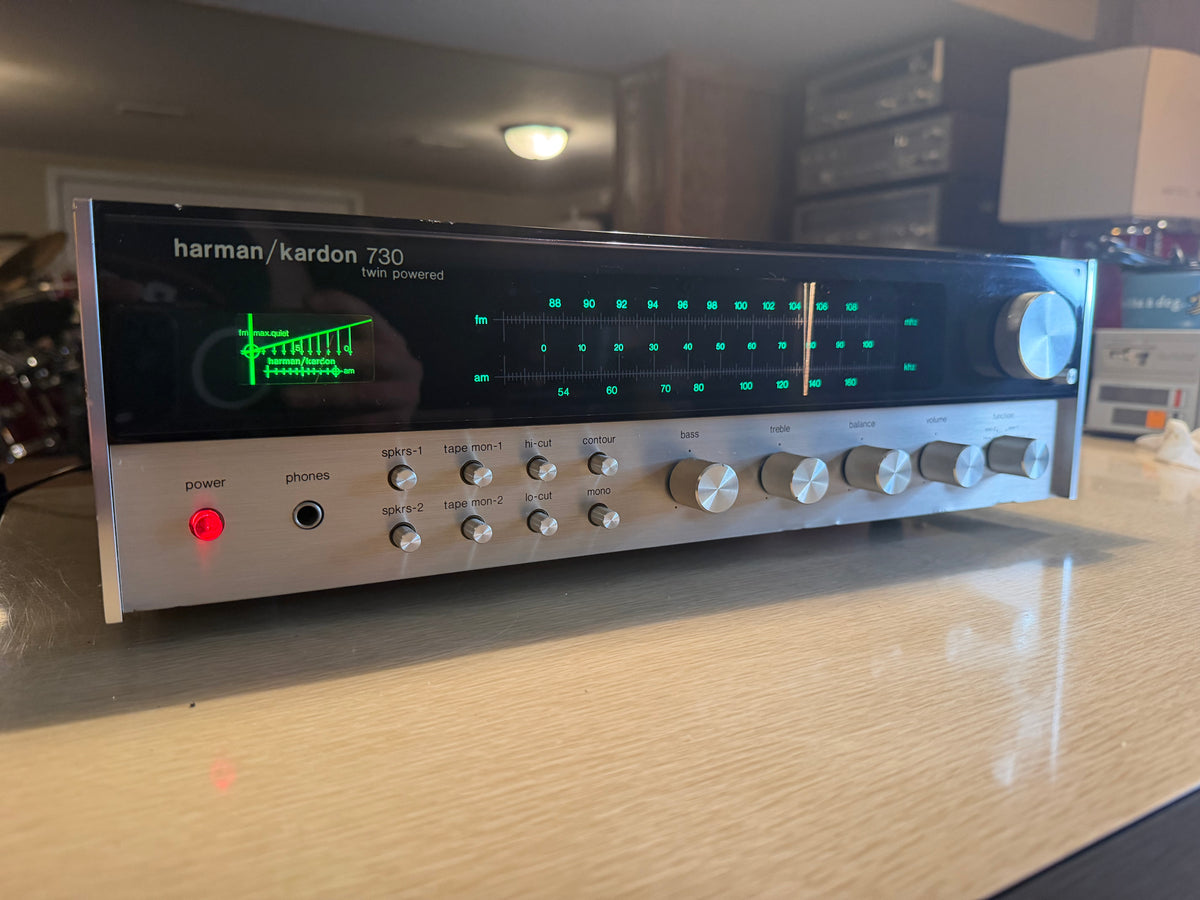 Harman Kardon 730 Twin Powered Stereo Receiver Vintage Fresh Pro Service Beauty!