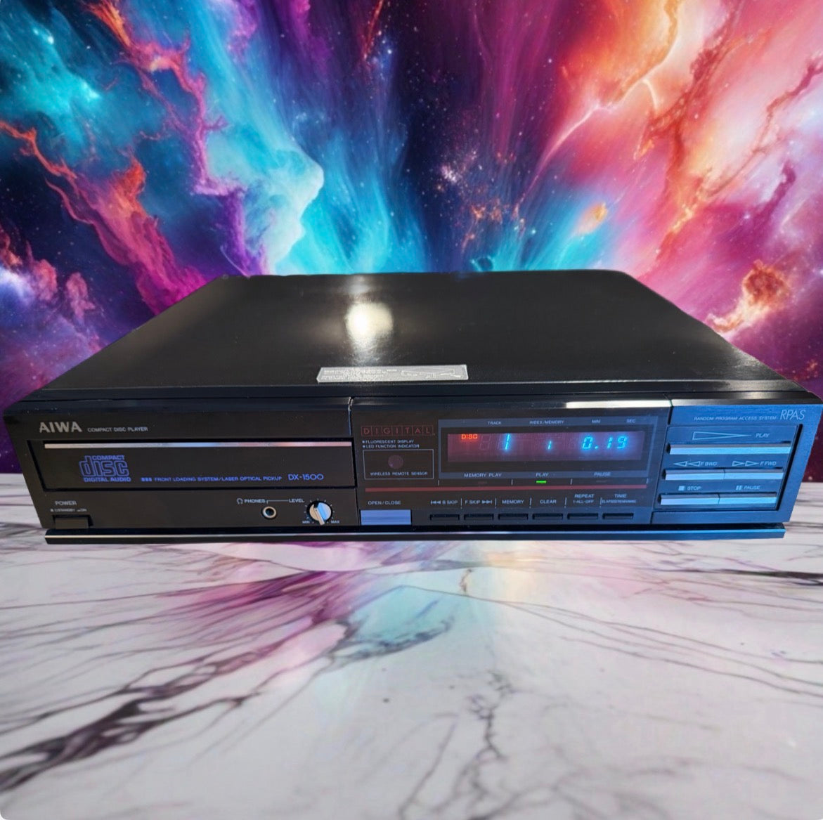 Aiwa DX-1500 Audiophile CD PLAYER with Remote Vintage 1986 NEAR MINT SERVICED🎶