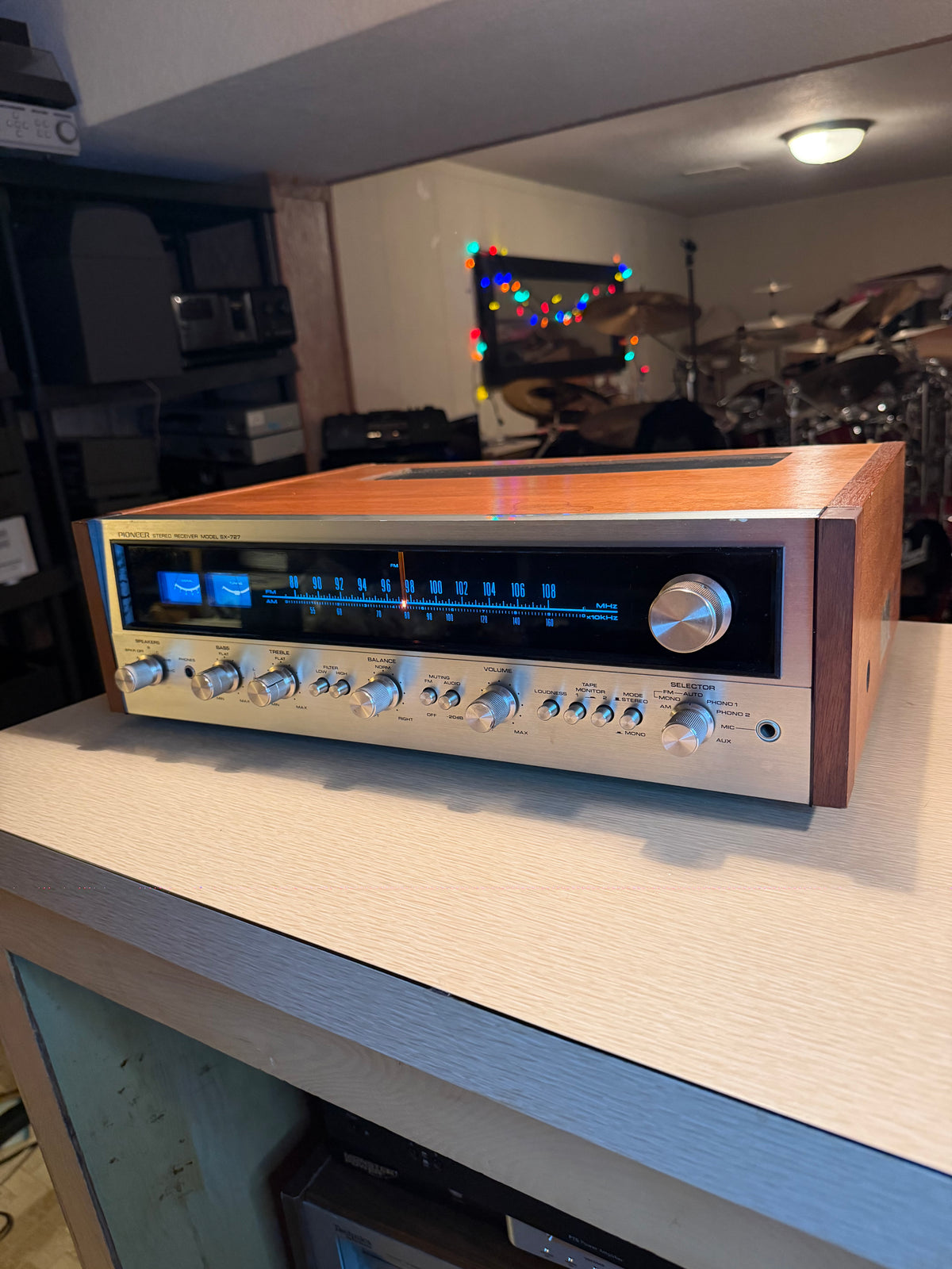 Near Mint Serviced Pioneer SX-727 Vintage Stereo Receiver With OEM Box Beauty🎶