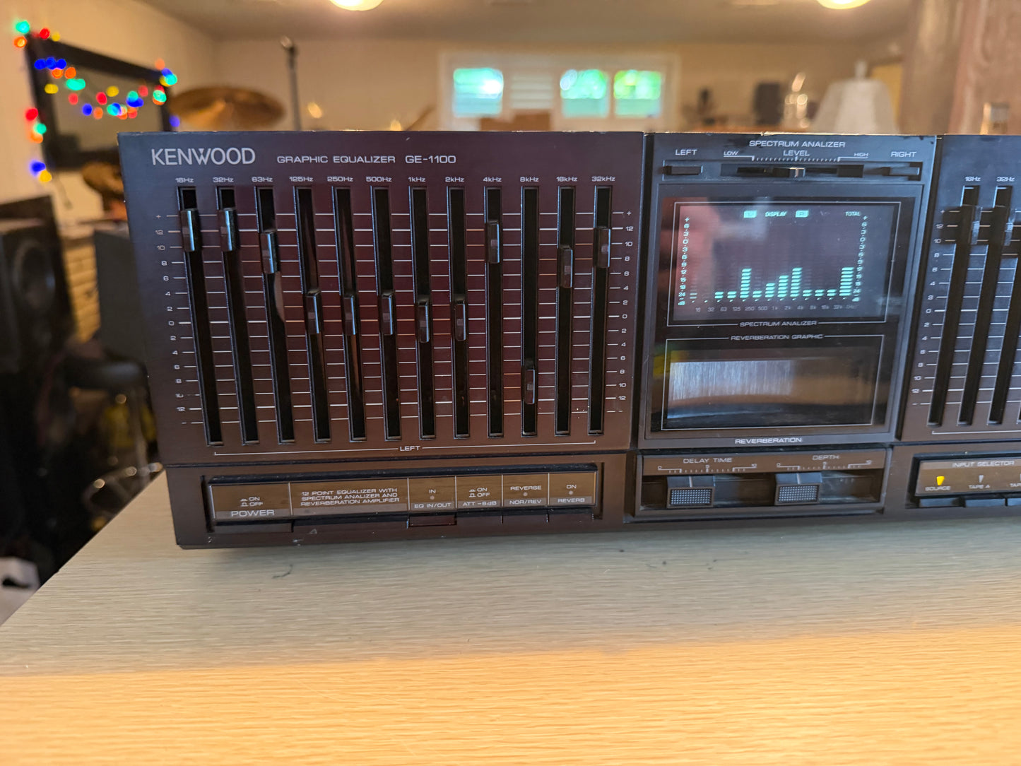 KENWOOD GE-1100 Stereo Graphic Equalizer Spectrum Analyzer FULL FRESH SERVICE🎶