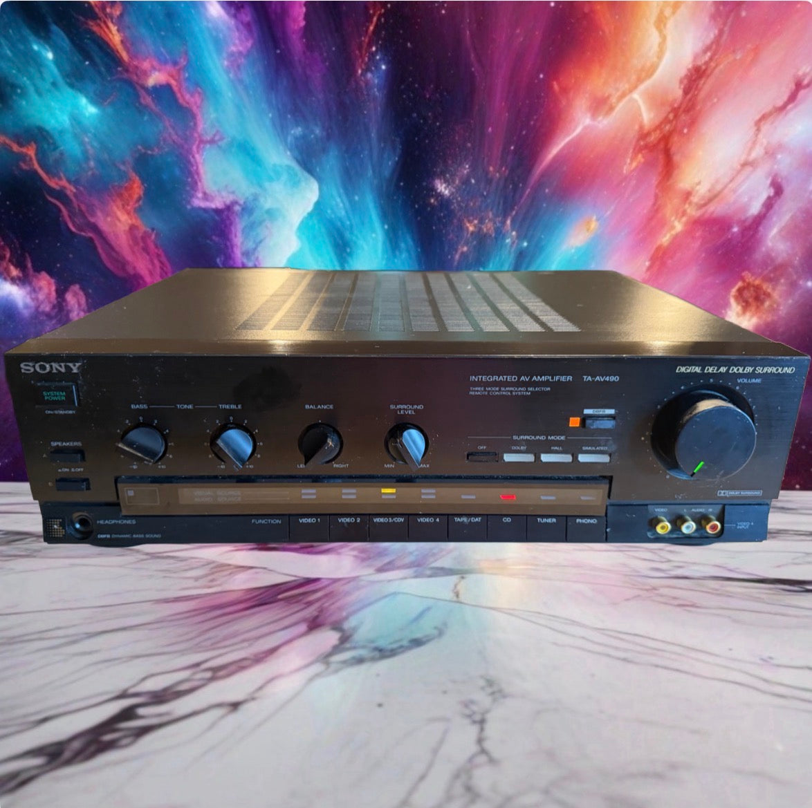 Sony TA-AV490 Integrated Stereo Amplifier Dolby Pro Logic Surround Fresh Service