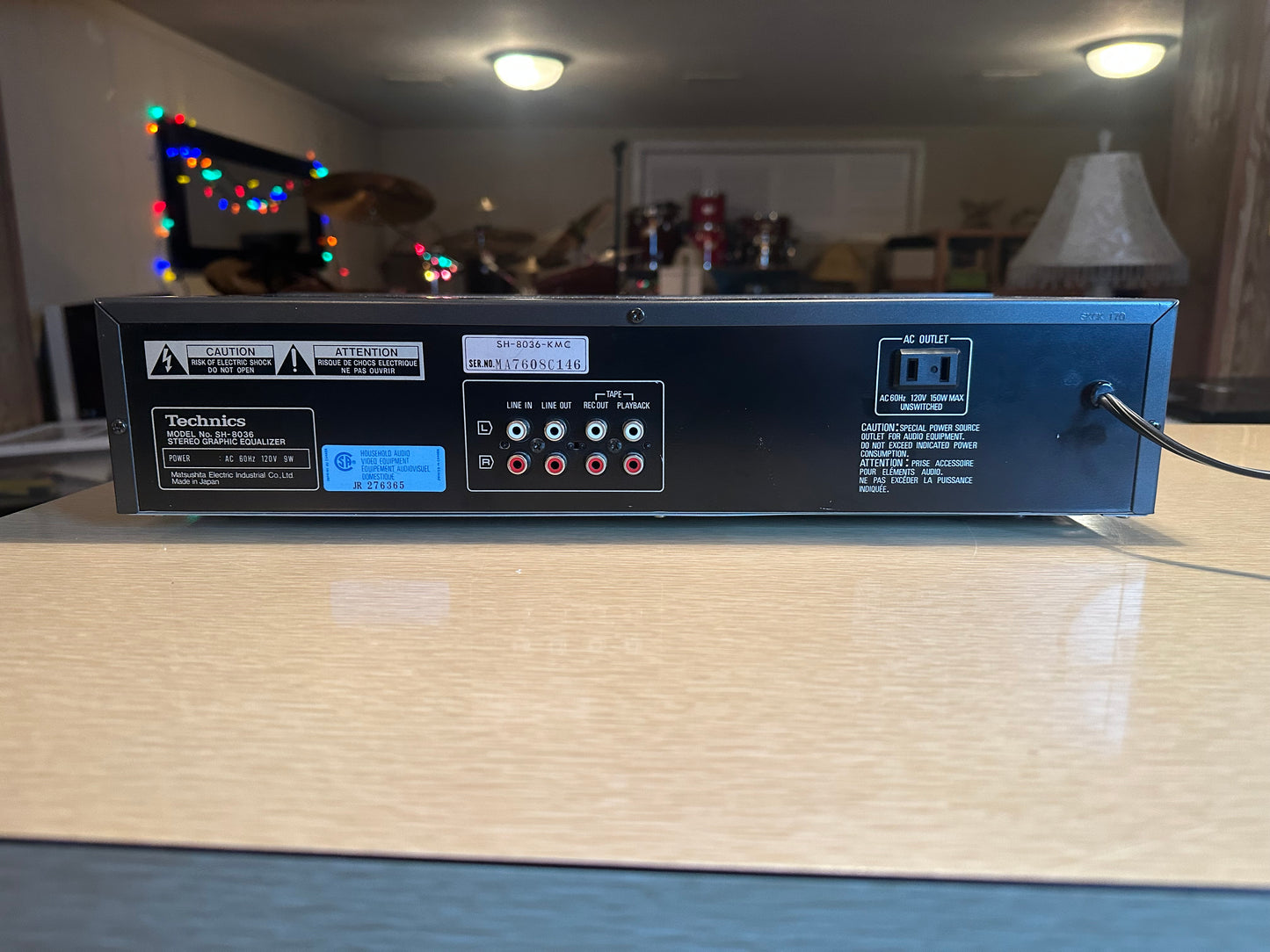 Vintage Technics SH-8036 7 Channel Graphic Equalizer Freshly Serviced Near Mint