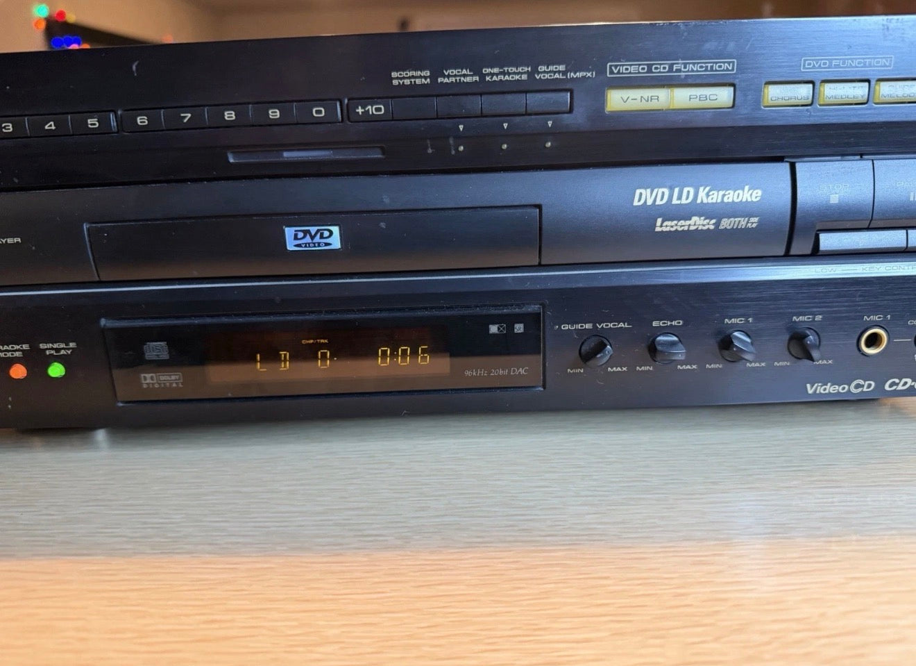 PIONEER LASER DISC DVL-V888 DVD VIDEO CD LD PLAYER KARAOKE TESTED W/ Remote