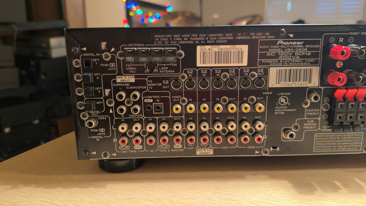 Vintage Pioneer VSX-D608 500 Watt Av Receiver – Home Theatre Stereo Serviced🔥🎶