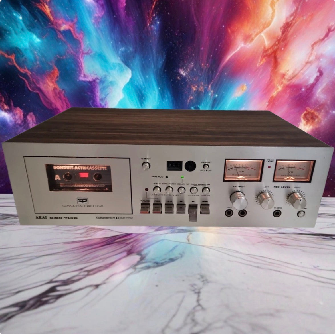 Akai GXC-710D Cassette Stereo Tape Deck - Full FRESH Servicing Rack Mount V Rare