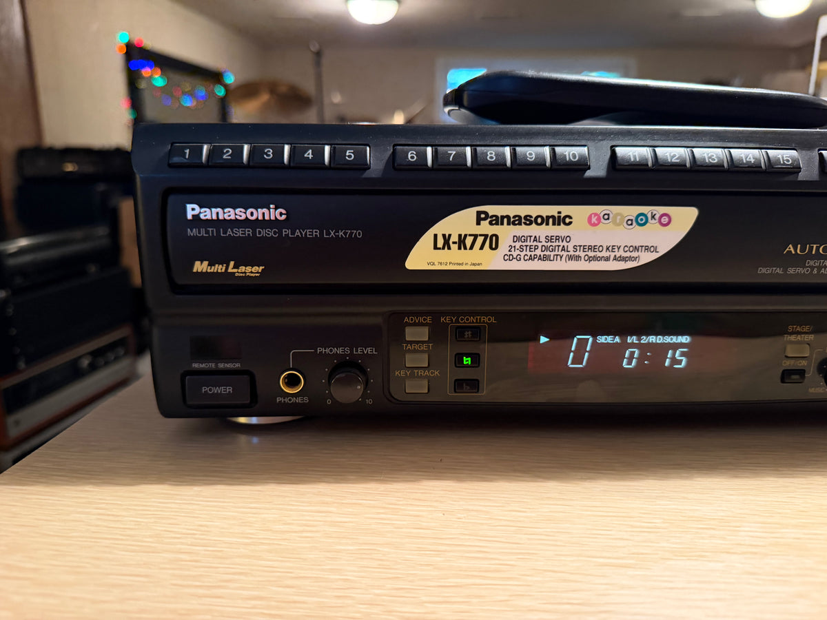 Panasonic LX-K770 Auto-Reverse LD CD Player Mint Condition Fully Tested with remote