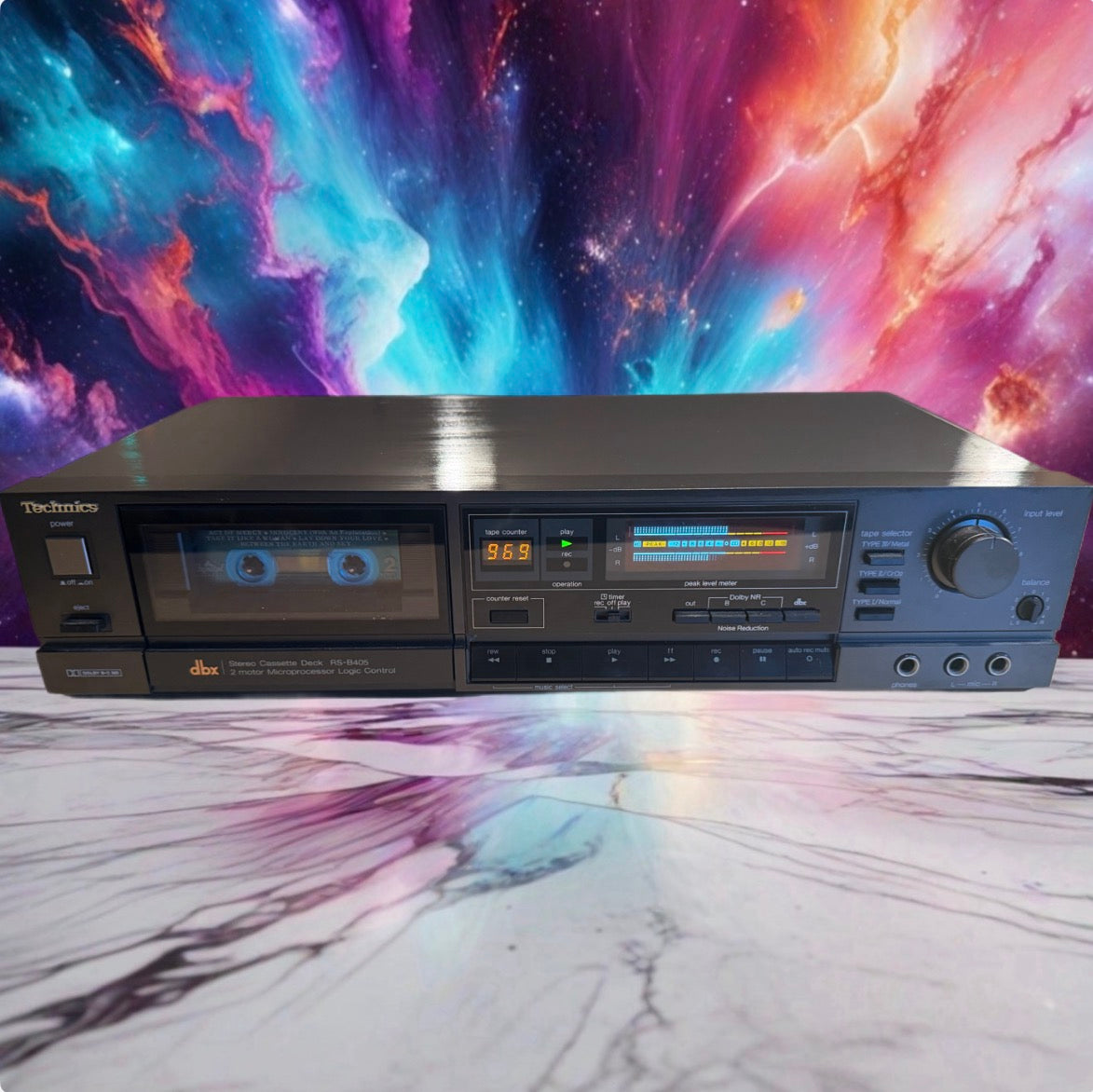 Technics RS-B405 Stereo Cassette Deck Full Fresh Service DBX Fully Operational🎶
