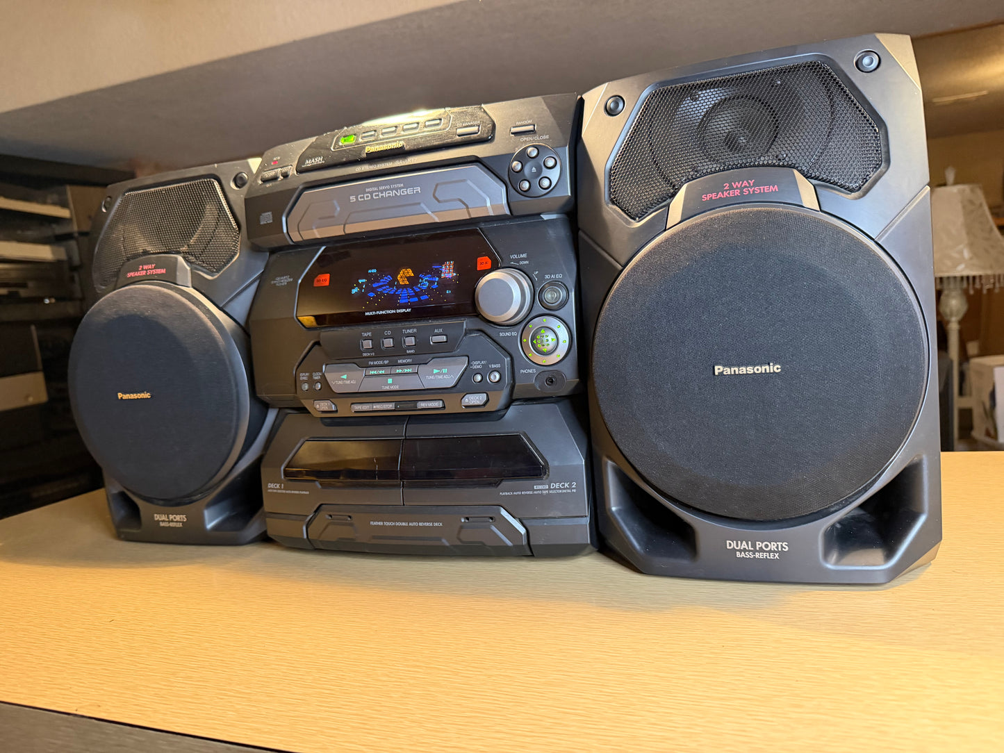 Panasonic SA-AK17 CD Changer Radio Cassette Deck All Functions Fully Operational