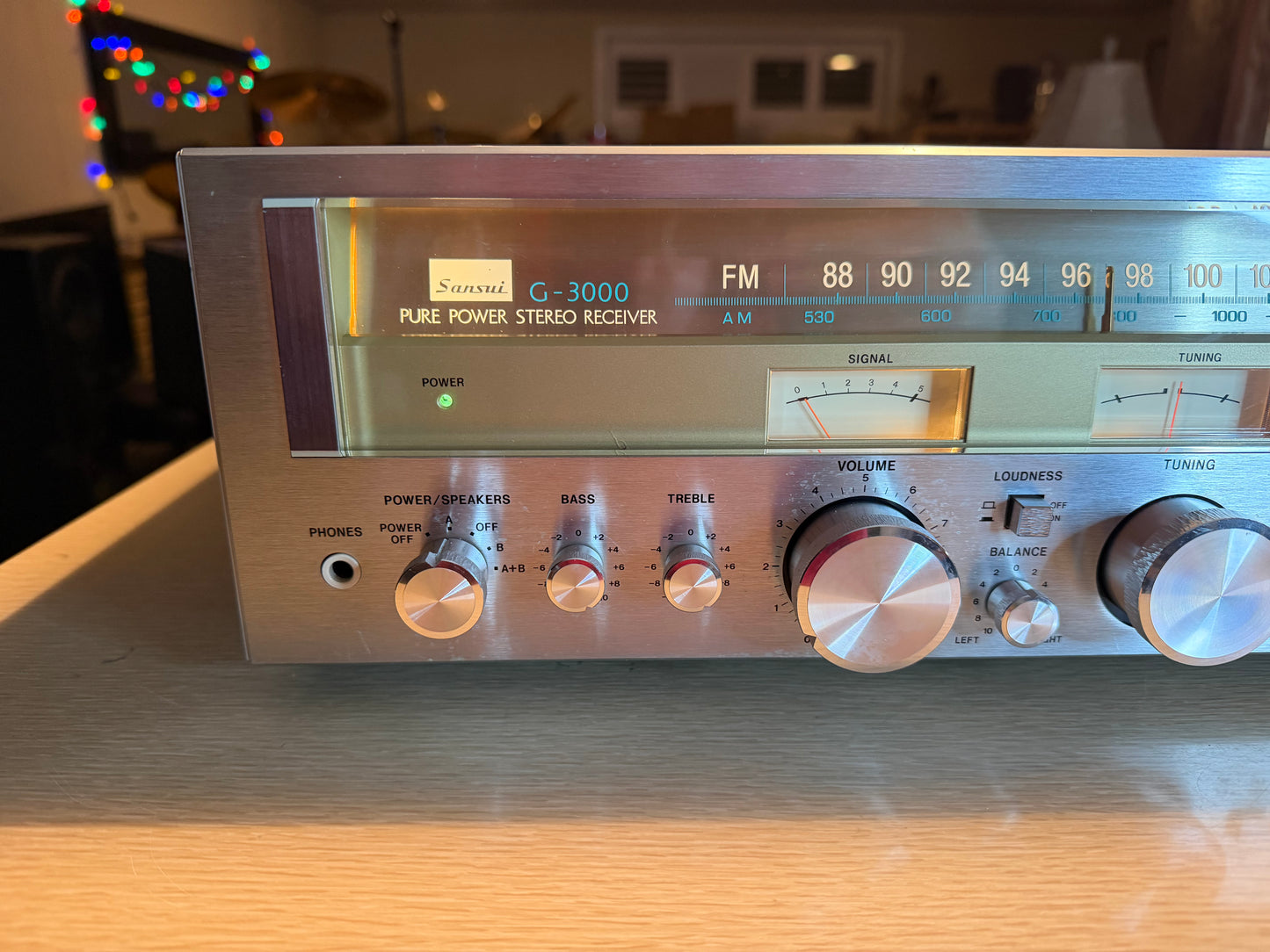 Sansui G-3000 Am/Fm Stereo Receiver Amplifier Full Fresh Service Near Mint Beaut