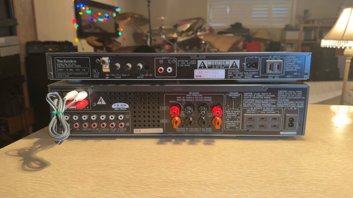Technics SU-V4X Stereo Integrated Amplifier AMP Receiver+ ST-S76 Tuner Serviced!