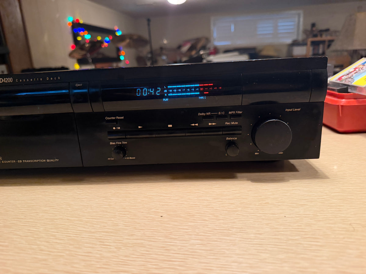 Harman Kardon Japan TD4200 Cassette Deck Player Fresh Service Rare High Fidelity