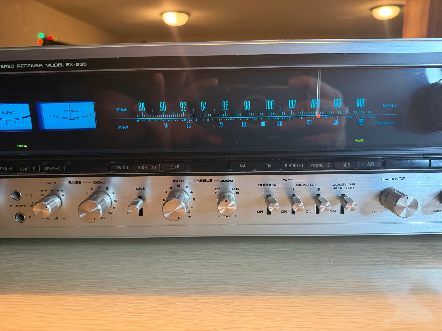 Pioneer SX-939 Stereo Amplifier 70 WPC Full Fresh Service, Bulbs Replaced N MINT
