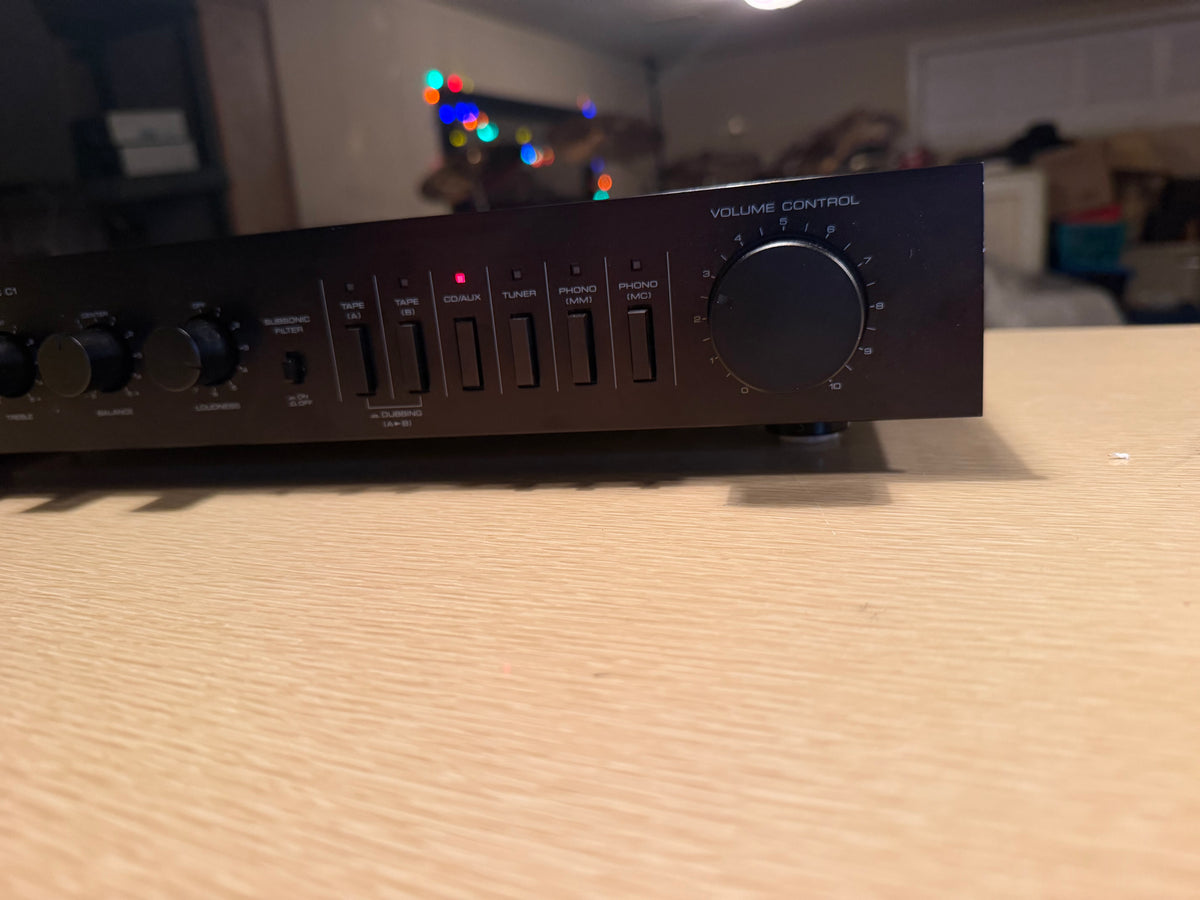 Kenwood Basic C-1 Pre Amplifier Excellent Condition, Fresh Service Near Mint WoW