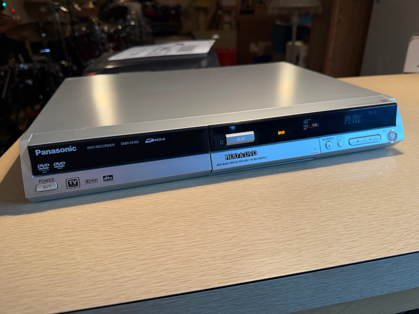 Panasonic DMR-EH50 HDD DVD Player and Recorder 100GB With Remote/Cables Tested🔥