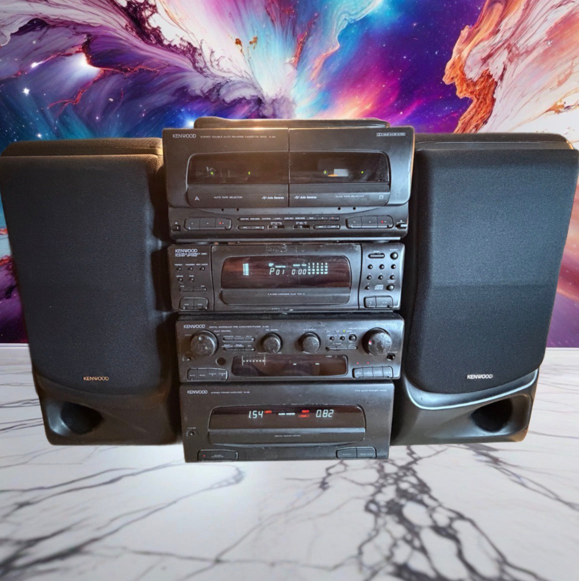 Kenwood XA9 Deck DPMA9 CDP C-9 Preamp B-A9 Amplifier LS-A9 Speakers Fully Works!