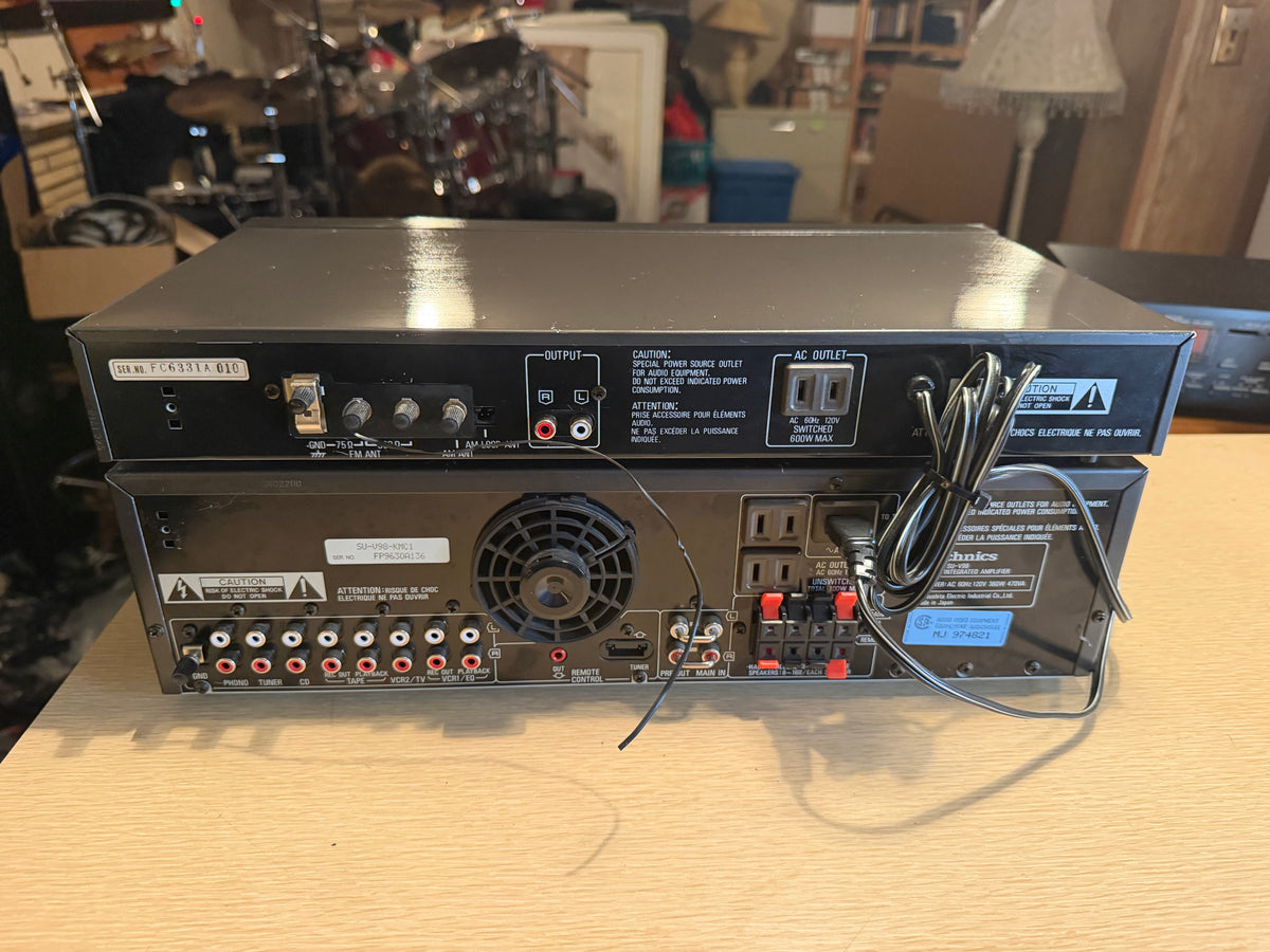 Vintage 1980s TECHNICS Stereo Amplifier SU-V98 + Tuner ST-G6T Serviced Beauty🎶