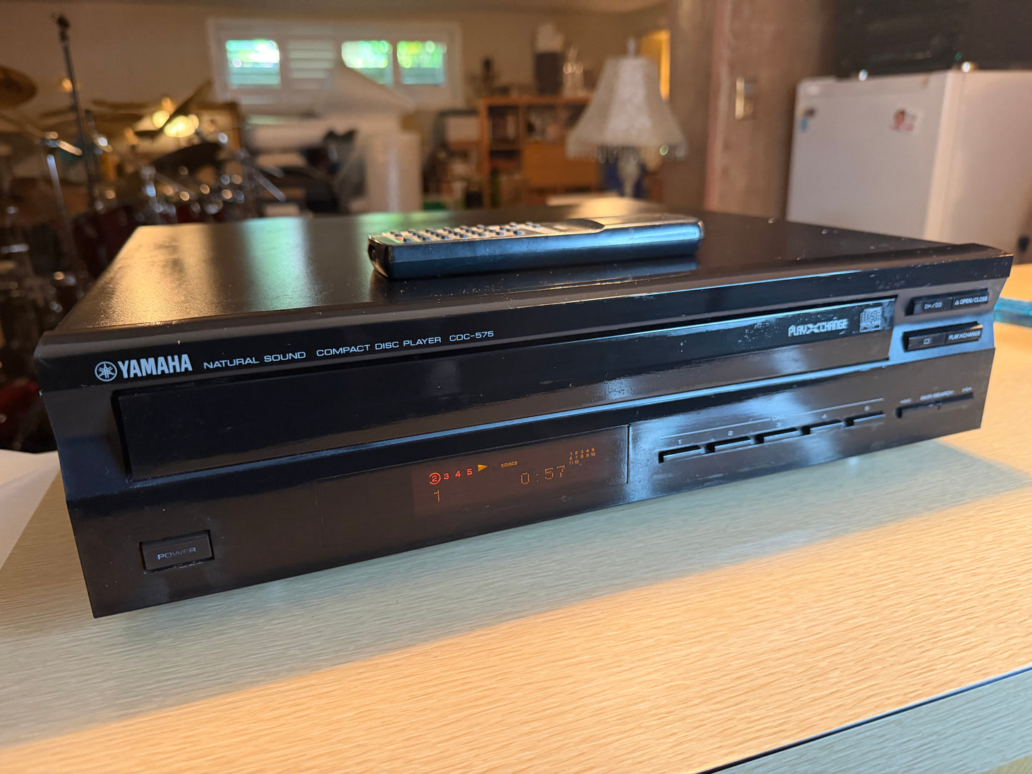 Yamaha Natural Sound CDC-575 5 Disc CD Changer SERVICED + Remote +RCA Cables🎶