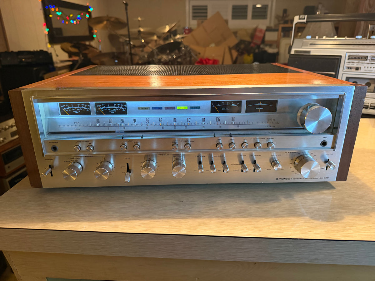 MONSTER Pioneer SX-980 Vintage Receiver Amplifier Fresh Pro Service New Bulbs 🔥