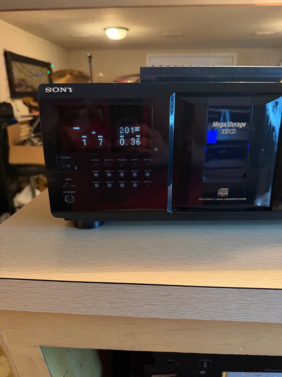 Sony CDP-CX355 300 Disc CD Player Changer - Belts Replaced, Serviced, + Cleaned!