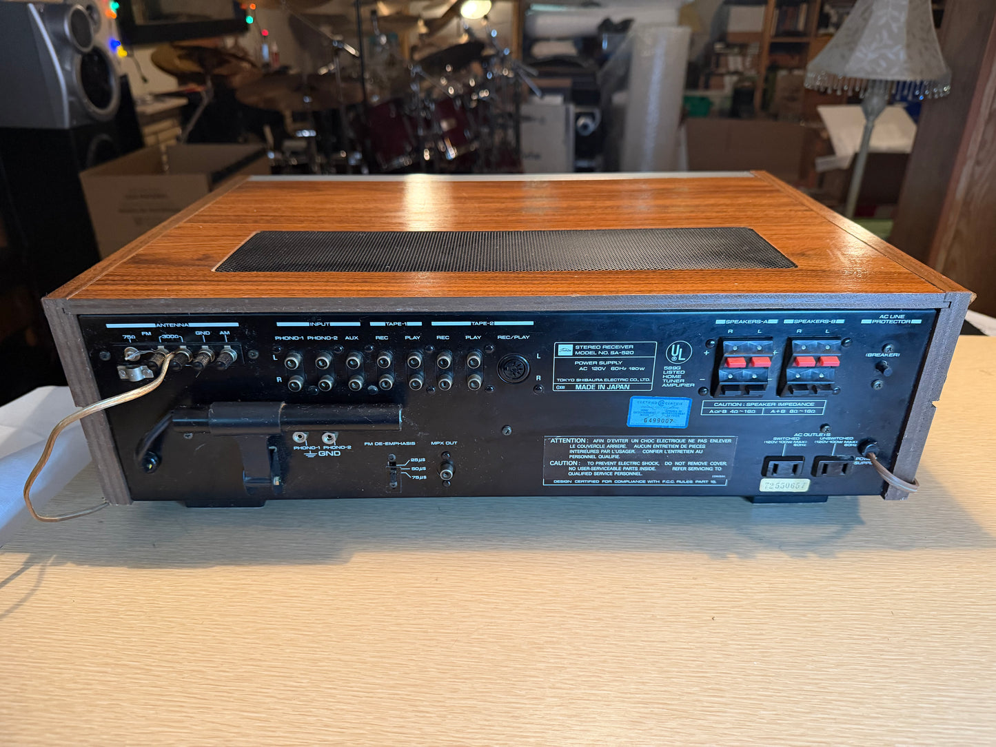 Toshiba Stereo Receiver SA-520 - Made In Japan 1976 - Serviced & Works Great🎶🔥