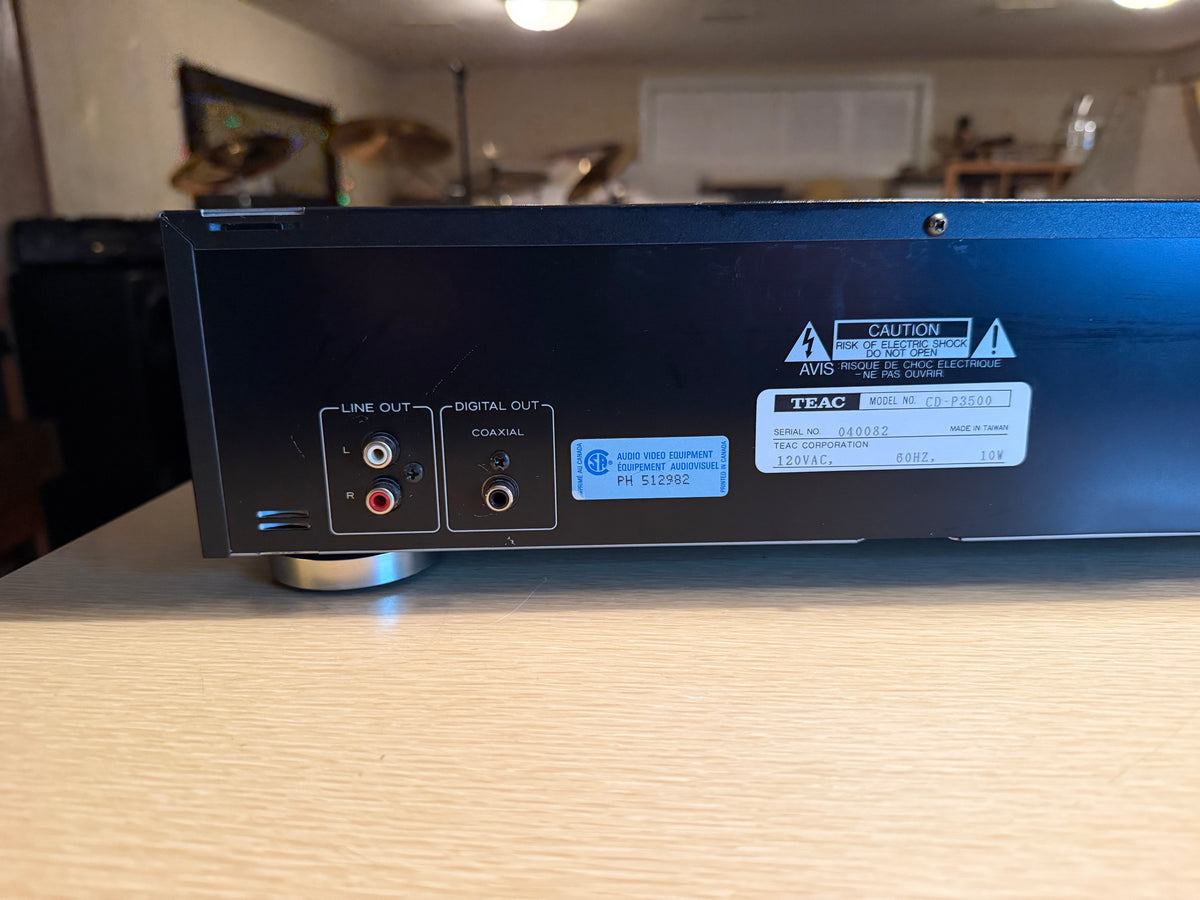 TEAC CD-P3500 CD Player Freshly Serviced Player Excellent Condition New Belts🎶