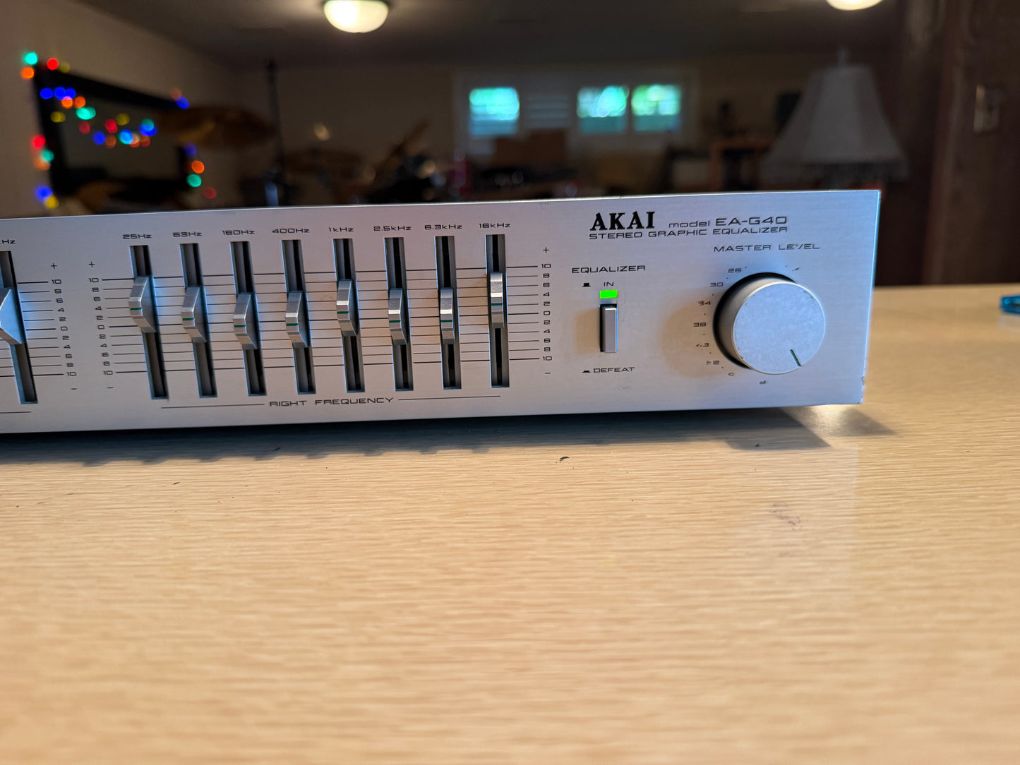 1980s Akai EA-G40 8-Band Home Stereo Graphic Equalizer Freshly Serviced V Rare!