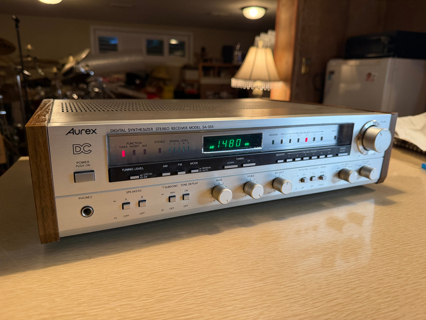 Aurex Digital Synthesizer Stereo Receiver Model SA-S55 FRESH Service 55WPC RaRe