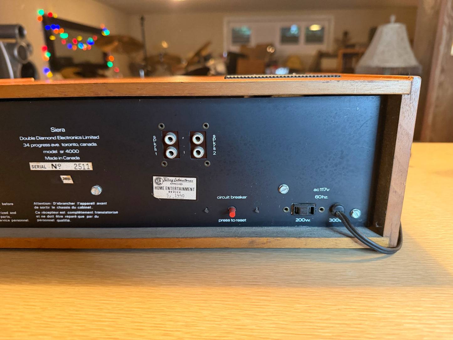 SIERA SR‑4000 Stereo Receiver • Serviced • Vintage Analog FET Extremely Rare🔥🎶