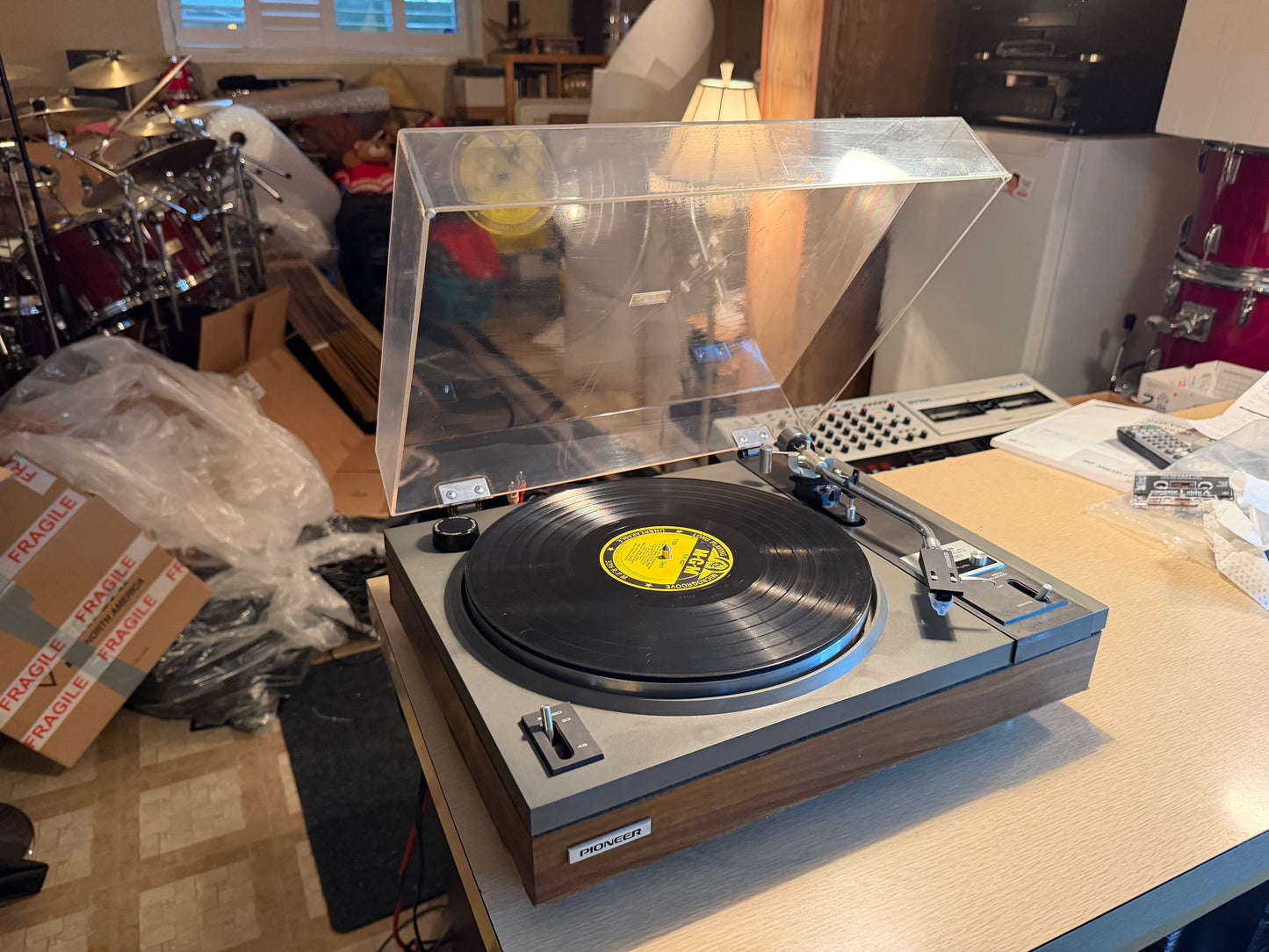 1976 Pioneer PL-115D Belt-Drive Turntable, New Belt + Stylus, Serviced Beauty🎶